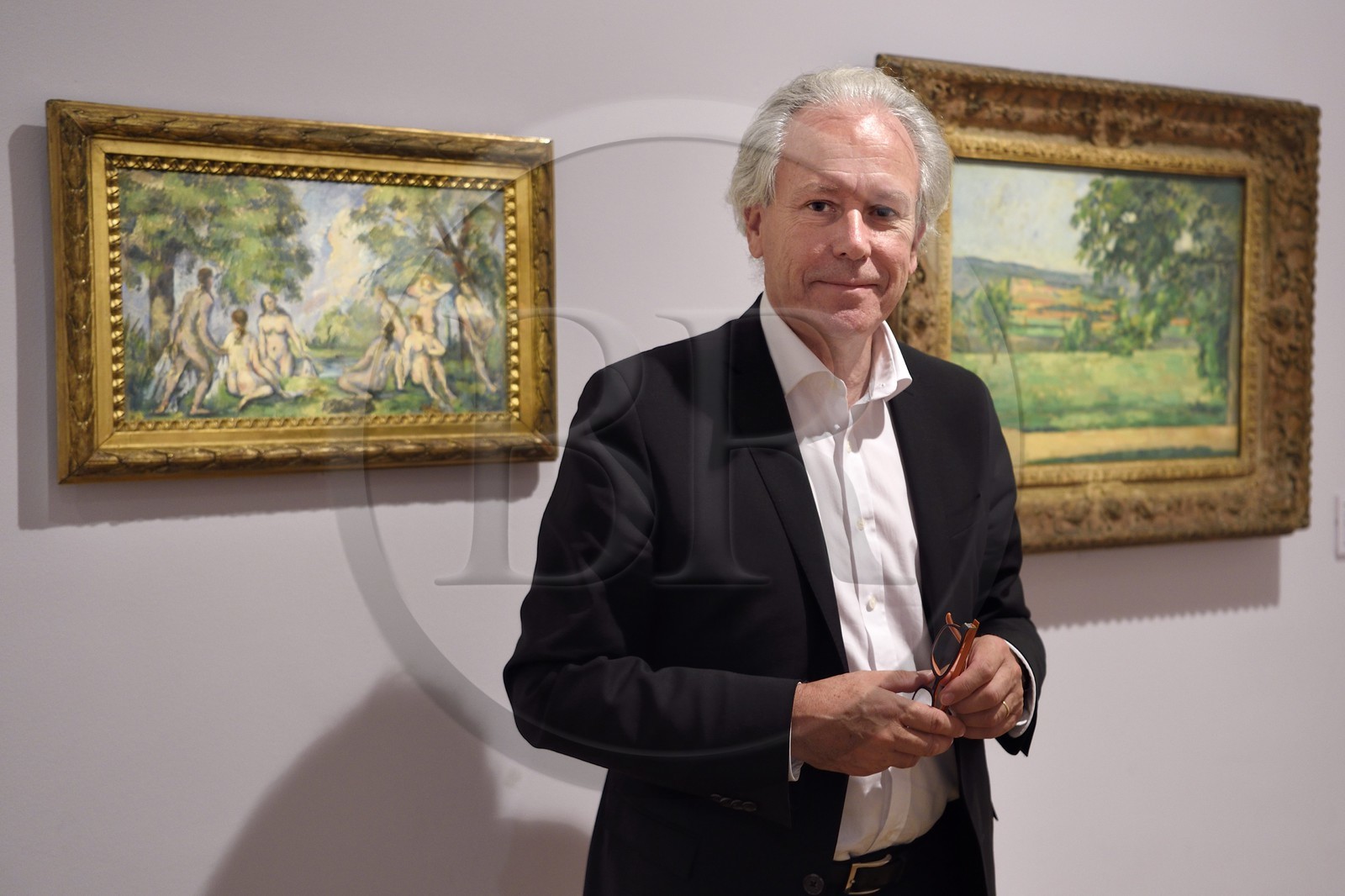 France, Bouches du Rhone, Aix en Provence, Granet museum, Paul Cezanne paintings, the museum curator Bruno Ely