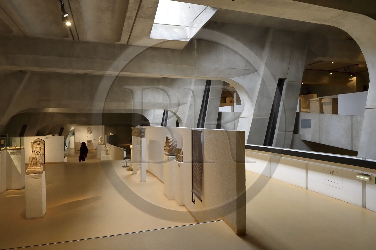 France, Rhône (69), Lyon, site historique classé Patrimoine Mondial de l'UNESCO, colline de Fourvière, musée gallo-romain de Fourvière construit par l’architecte Bernard Zehrfuss