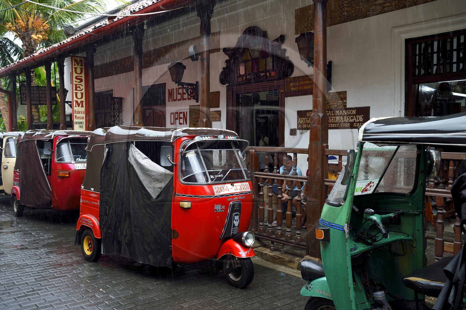 Sri Lanka, Province du Sud, Fort de Galle, classé Patrimoine Mondial de l'UNESCO, musée Historical Mansion dans une vieille maison hollandaise
