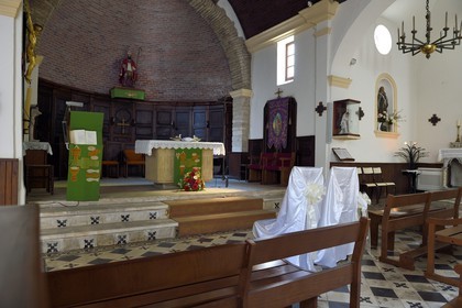 France, Corse-du-Sud (2A), Bonifacio, l'église Saint Erasme dans la ville basse