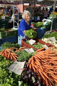 Allemagne, Bade-Wurtemberg, Fribourg en Brisgau, jour de marché sur la Munsterplatz