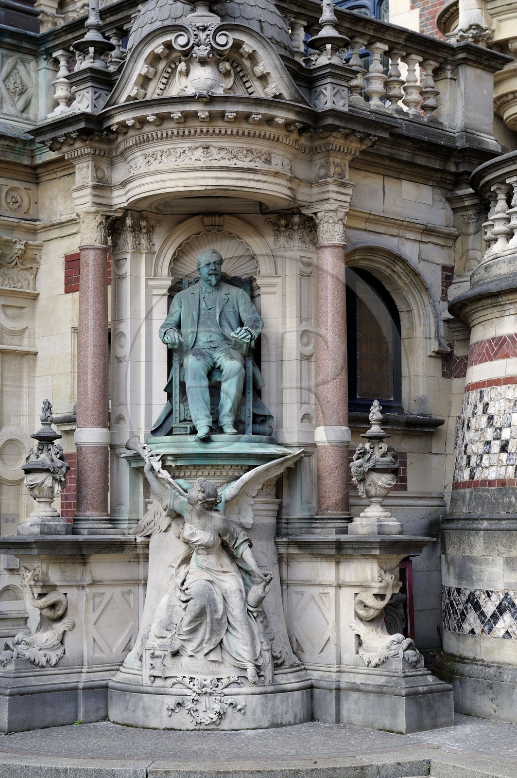 France, Seine Maritime, Pays de Caux, Cote d'Albatre, Fecamp, Benedictine Palace in Neo Gothic and Neo-Renaissance styles, built by Alexandre Le Grand the producer of the Benedictine herbal liquor