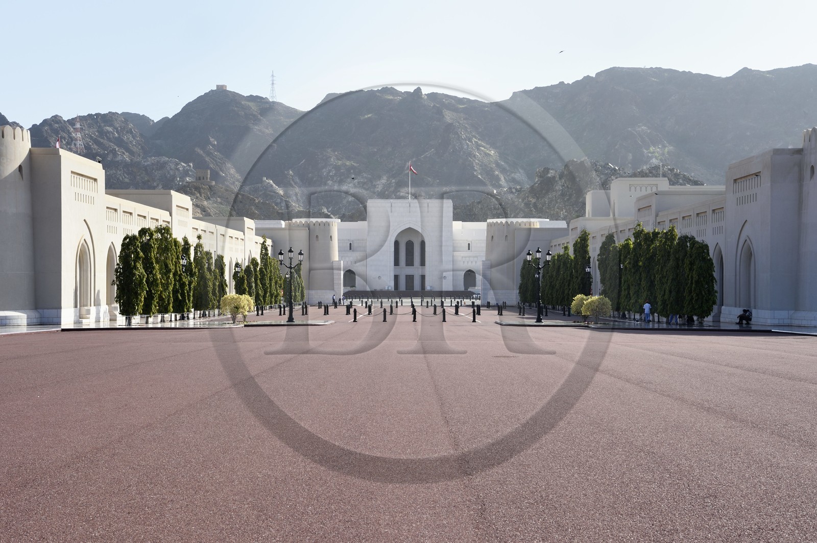 Sultanate of Oman, Muscat, old city of Muscat, the National Museum of Oman in the background exhibits historical and heritage elements of the Sultanate