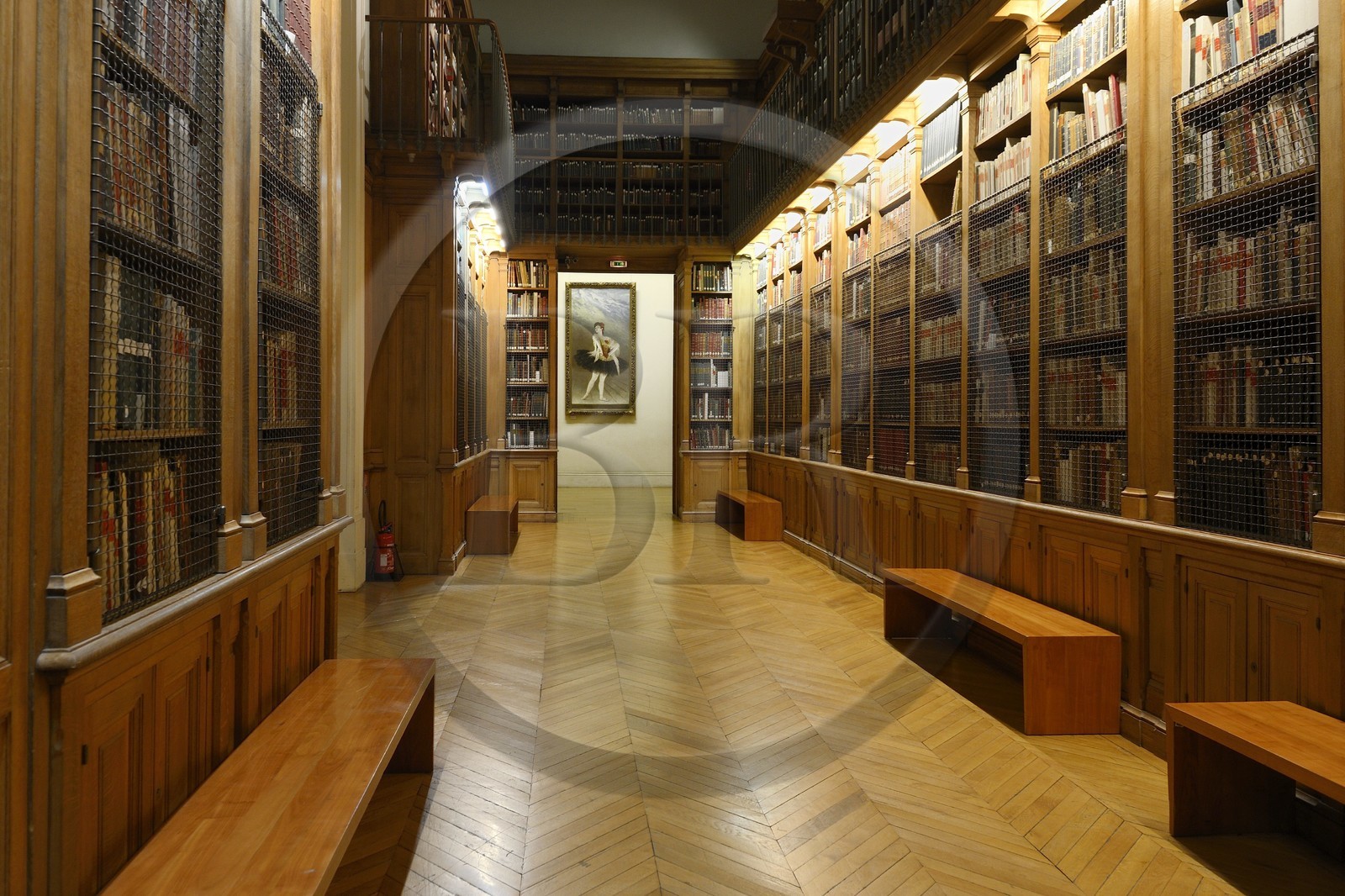 France, Paris, Bibliothèque-Musée de l'Opéra National de Paris is a library and museum of the Garnier Opera part of the Music Department of the National Library of France (Bibliothèque nationale de France or BnF)