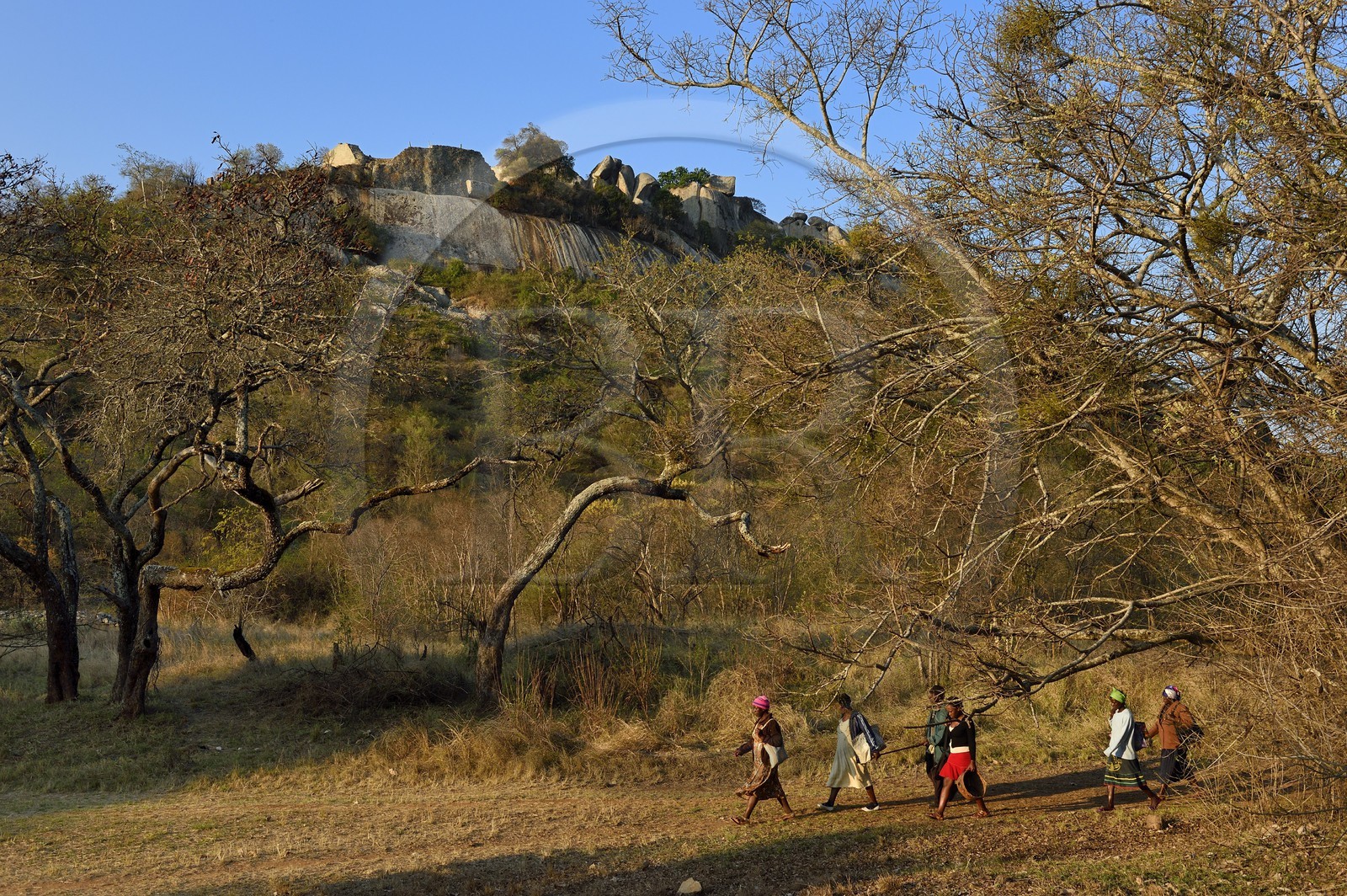 Zimbabwe, province de Masvingo, les ruines du site archéologique du Grand Zimbabwe, classé Patrimoine Mondial de l'UNESCO, Xème au XVème siècle, les Ruines de la colline (Hill Complex)