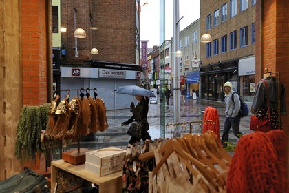 Royaume-Uni, Irlande du Nord, Belfast, la rue commercante Ann Street