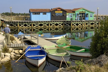 France, Charente-Maritime (17), Ile d'Oléron, le port des Salines