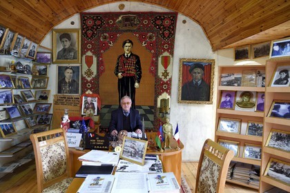 Azerbaijan, Shaki, Museum dedicated to Ahmadiyya Jabrailov says Ahmed Michel, his son Javanchir Jabrailov