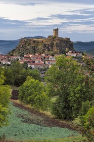 France, Haute-Loire (43), Polignac, Chateau de Polignac, forteresse du XIe siècle sur un plateau basaltique