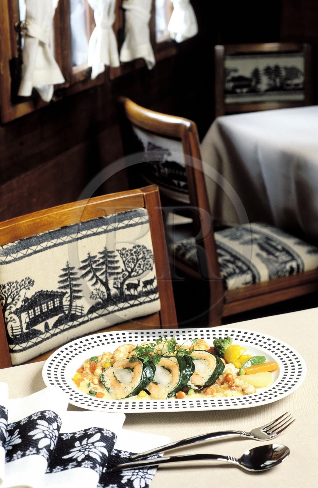 Suisse, région de Bern (Oberland Bernois), cuisine traditionnelle, schwetzerhof