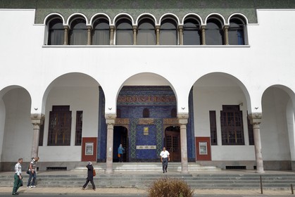 Morocco, Casablanca, the central Poste Office on Mohammed V square at the corner of boulevard de Paris, architect Adrien Laforge (1918-1920)