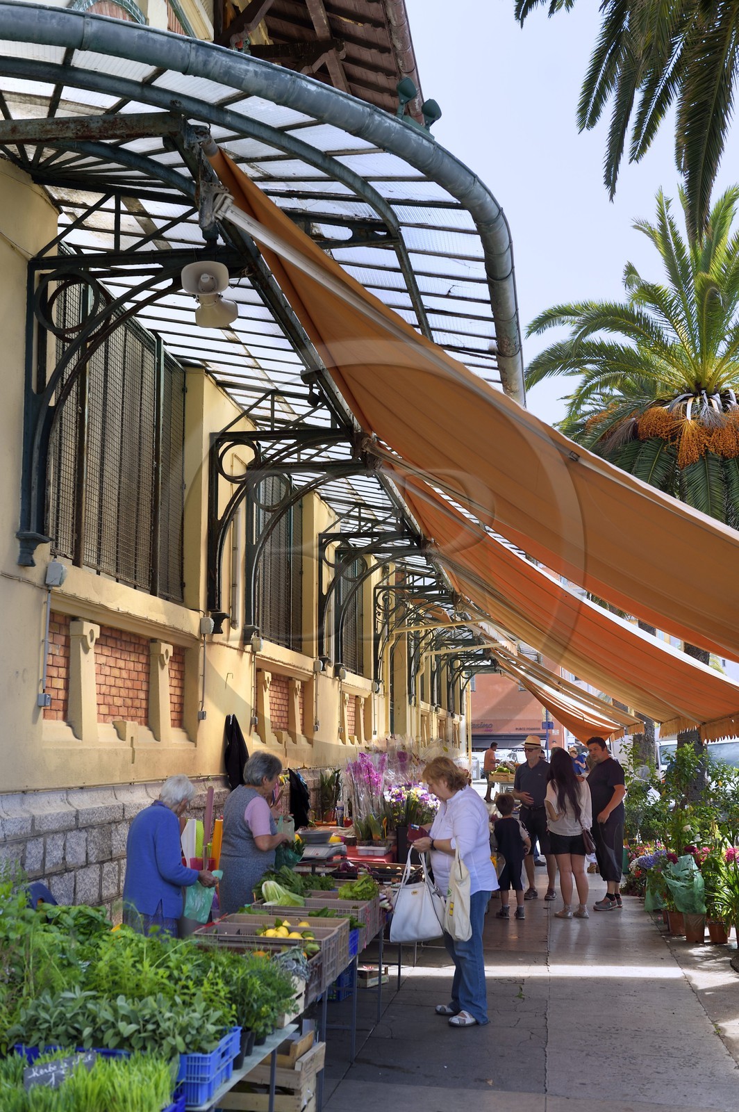 France, Alpes-Maritimes, Menton, municipal covered market