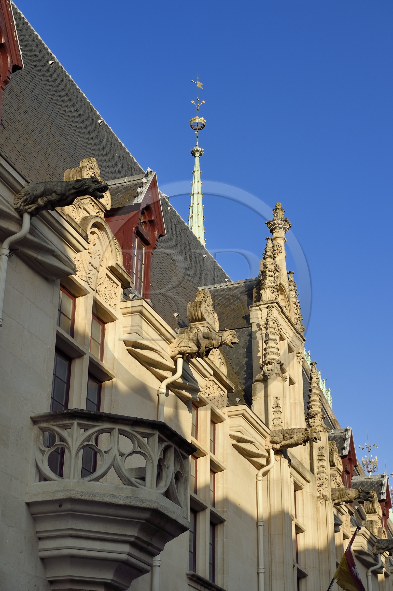 France, Meurthe-et-Moselle (54), Nancy, les gargouilles du Palais Ducal (Palais des Ducs de Lorraine) qui abrite le Musée historique lorrain