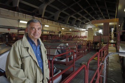 France, Charente-Maritime (17), Ile d'Oleron, le directeur de la cave coopérative de Saint-Pierre d'Oléron Monsieur Delage