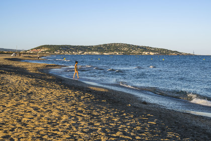 France, Hérault (34), Sète, plage du Lido, lieu dit des Trois Digues