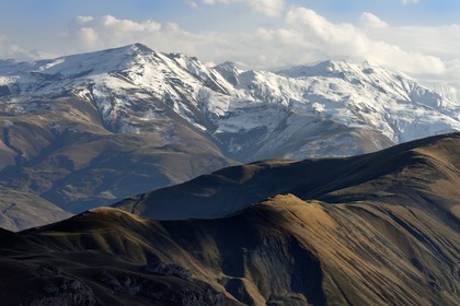 Azerbaijan, Quba (Guba) region, Greater Caucasus mountain range, landscape between the village of Qalaxudat and Giriz