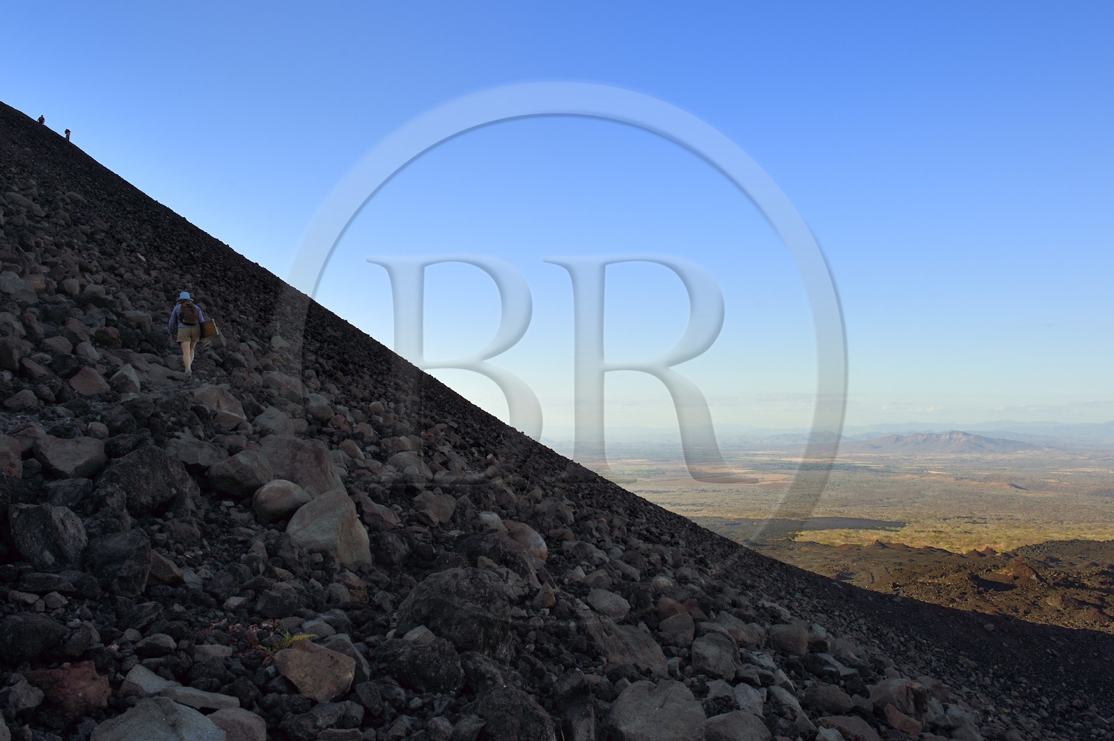 Nicaragua, région de Leon, Volcan Cerro Negro dans la cordillère des Maribios (ou Marrabios)