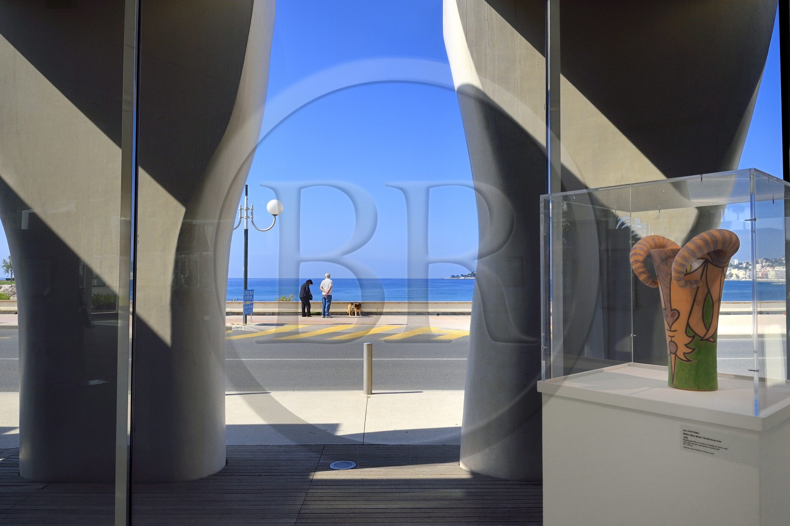 France, Alpes-Maritimes, Menton, Jean Cocteau Museum built in 2008 by architect Rudy Ricciotti