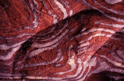 Jordanie, Petra, Roche de grés Rose