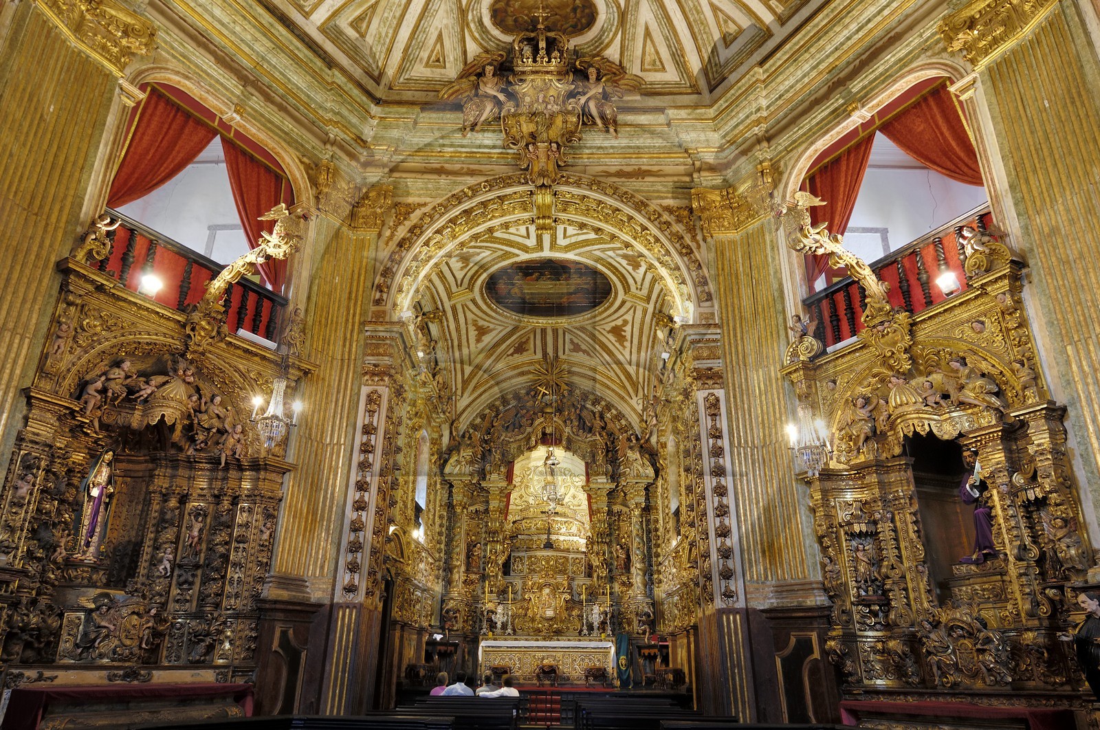 Brazil, Minas Gerais state, Ouro Preto, historical center listed as World Heritage by UNESCO, Matriz Nossa Senhora do Pilar church (Gold Route, Estrada Real)