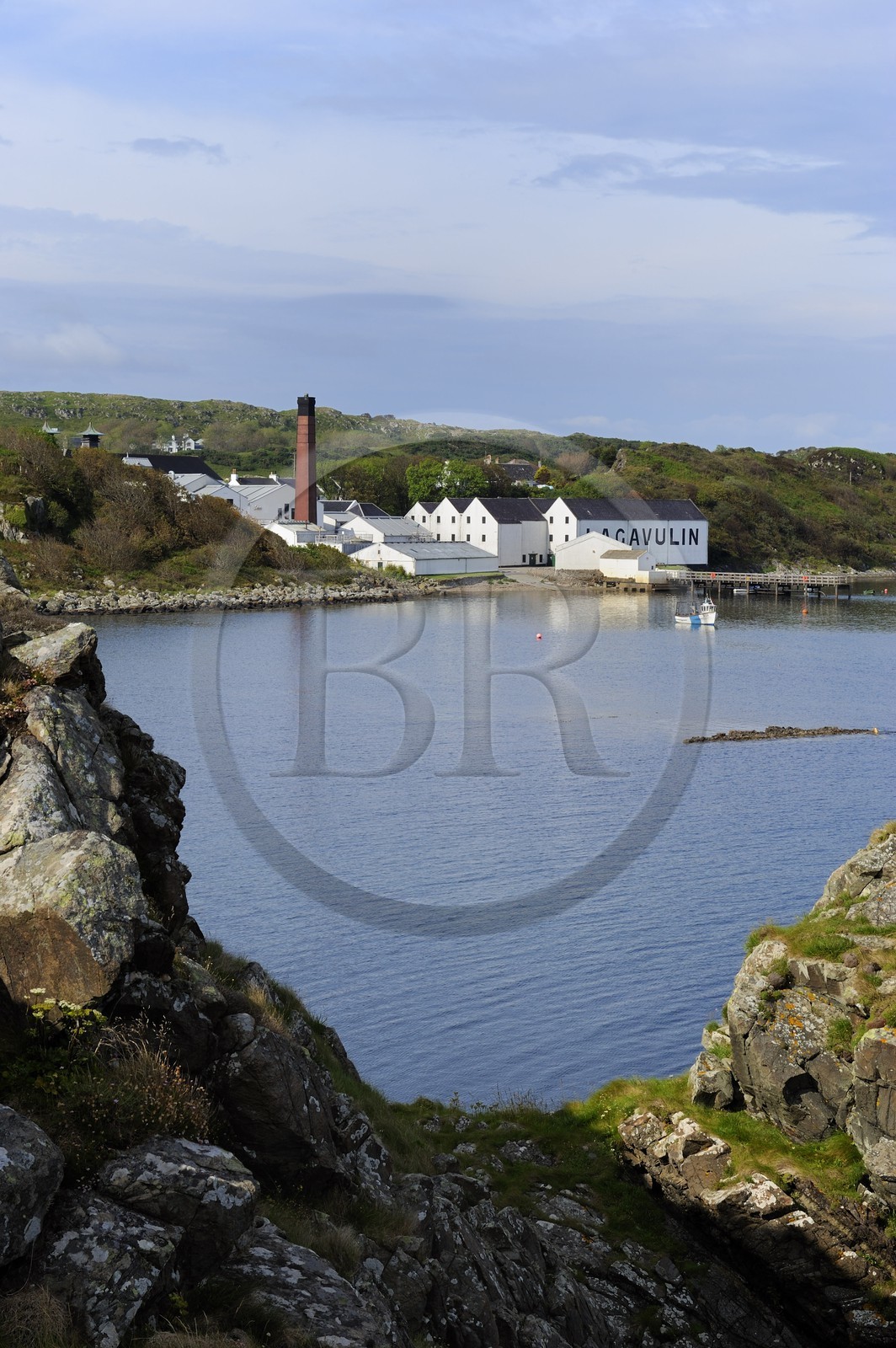 Royaume-Uni, Ecosse, Hébrides intérieures, Ile de Islay, Port Ellen, distillerie de whisky Lagavulin