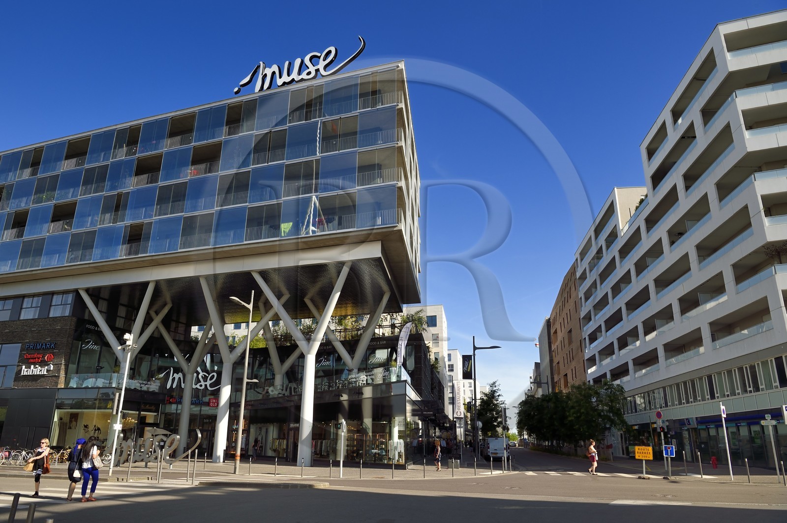 France, Moselle (57), Metz, quartier de l'Amphithéatre, le centre commercial Muse