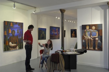 France, Paris (75), galerie Ateliers d'artistes de Belleville, exposition de Mederic Bottin