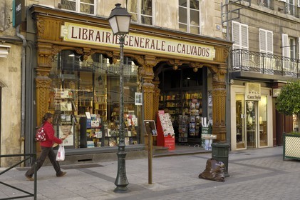 France, Calvados, Caen, bookstore in St. Peter's street