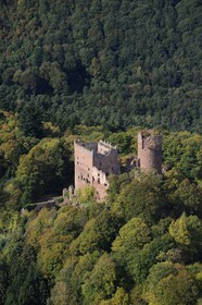 France, Bas-Rhin (67), Klingenthal, le château d'Ottrott de Rathsamhausen (photo aérienne)
