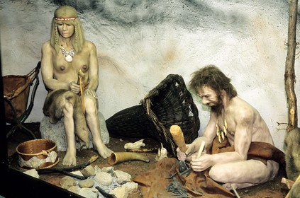 France, Saone et Loire, Rousson, prehistorama, museum of the origins and the evolution of mankind