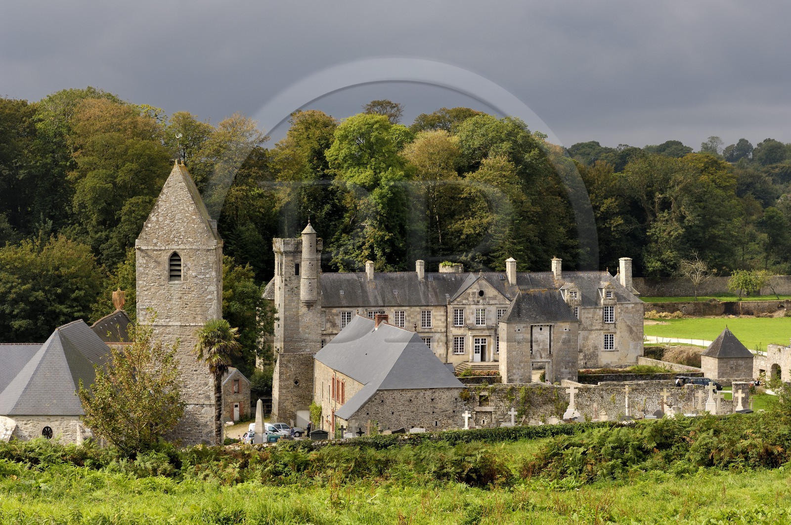 France, Manche (50), Val de Saire, le château de Gonneville