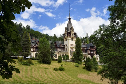 Romania, Wallachia, Sinaia, Peles Castle former royal residence built between 1875-1883 for King Carol I of Romania