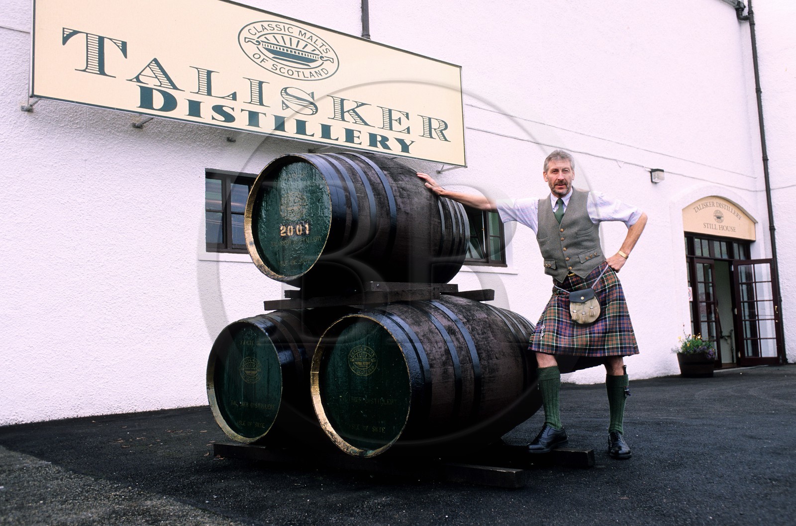 United Kingdom, Scotland, the Highlands, Hebrides, Skye Island, Talisker distillery (single malt whisky)