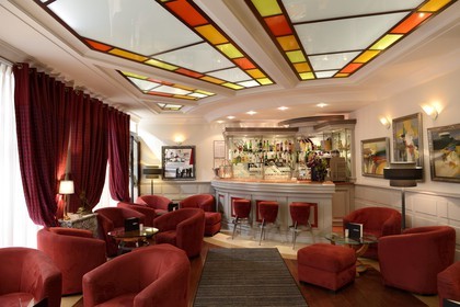 France, Rhône (69), Lyon, le Grand Hôtel des Terreaux, le bar