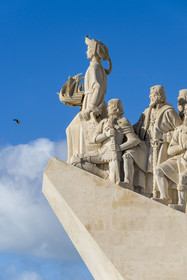 Portugal, Lisbon, Belem District, Padrao dos Descobrimentos (Monument to the Discoveries) dated 1960