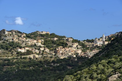France, Haute-Corse (2B), Balagne, village perché de Corbara