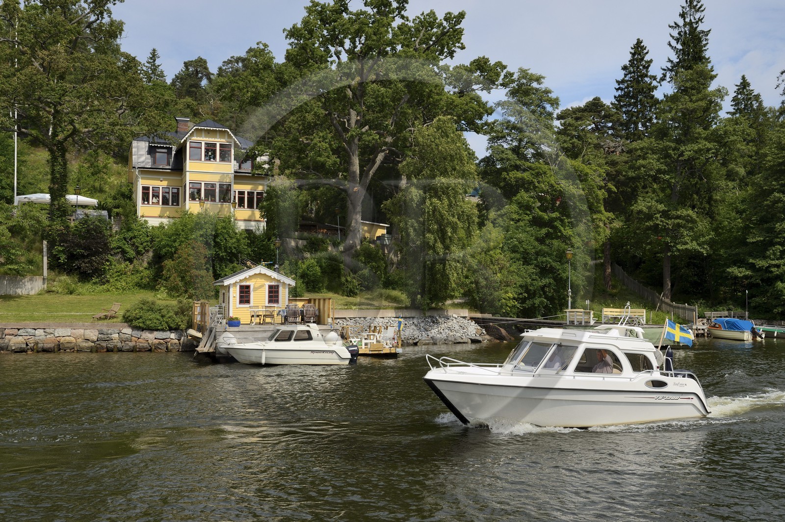 Suède, archipel de Stockholm, Baggensstäket était depuis des temps immémoriaux la voie sud entre Stockholm et de la mer Baltique