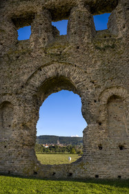 France, Saône-et-Loire (71), Autun, le temple gallo-romain dit de Janus dont la première construction remonte à l’époque gauloise au IIIe siècle av. JC