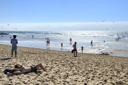 Portugal, région de Lisbonne, Cascais, plage de Guincho sur la côte d'Estoril