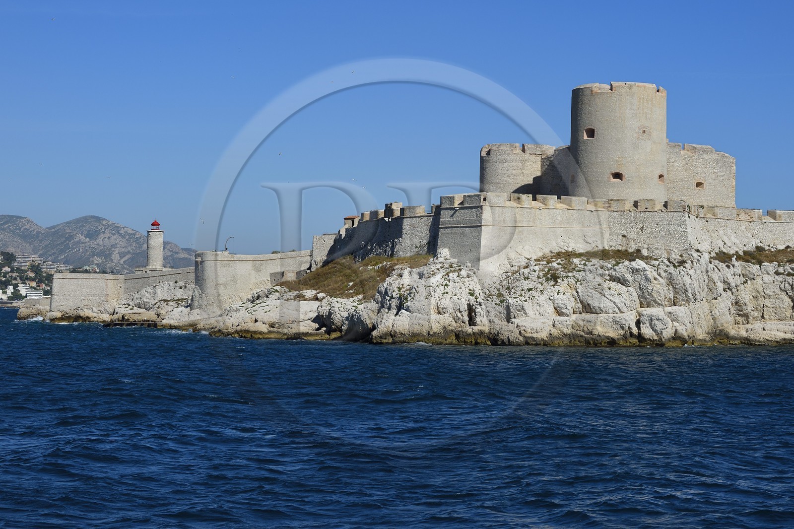 France, Bouches-du-Rhône (13), Marseille, Parc National des Calanques, Archipel des Iles du Frioul, le Chateau d'If