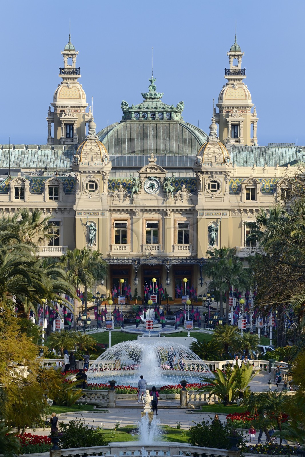 Principauté de Monaco, Monaco, Monte-Carlo, Société des Bains de Mer de Monaco, place du casino, le casino, Mention obligatoire : Société des Bains de Mer de Monaco
