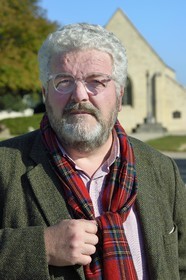 France, Calvados, Caen, the ducal castle of William the Conqueror, Jean-Marie Levesque, Curator of the Normandy Museum