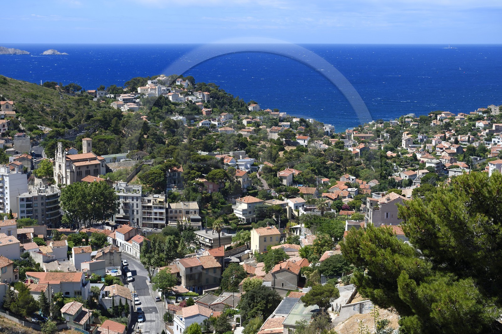 France, Bouches-du-Rhône (13), Marseille, quartier du Roucas Blanc