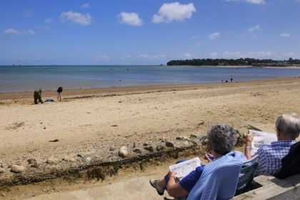 United Kingdom, England, Hampshire, Isle of Wight, Bembridge beach