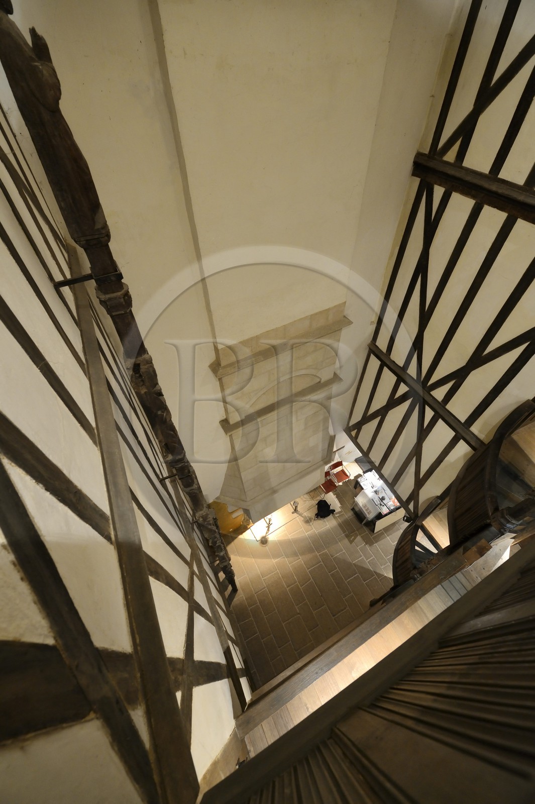 France, Finistère (29), Morlaix, le musée de Morlaix, maison à pans de bois du XVIème siècle dite Maison à lanterne ou à pondalez