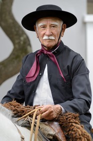 Argentine, province de Buenos Aires, San Antonio de Areco, gaucho à la fête du Jour de la Tradition (Dia de la Tradicion)