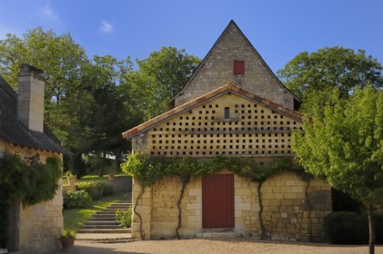 France, Indre-et-Loire (37), Vallée de la Loire classée Patrimoine Mondial de l' UNESCO,  Seuilly, La Devinière, maison de François Rabelais