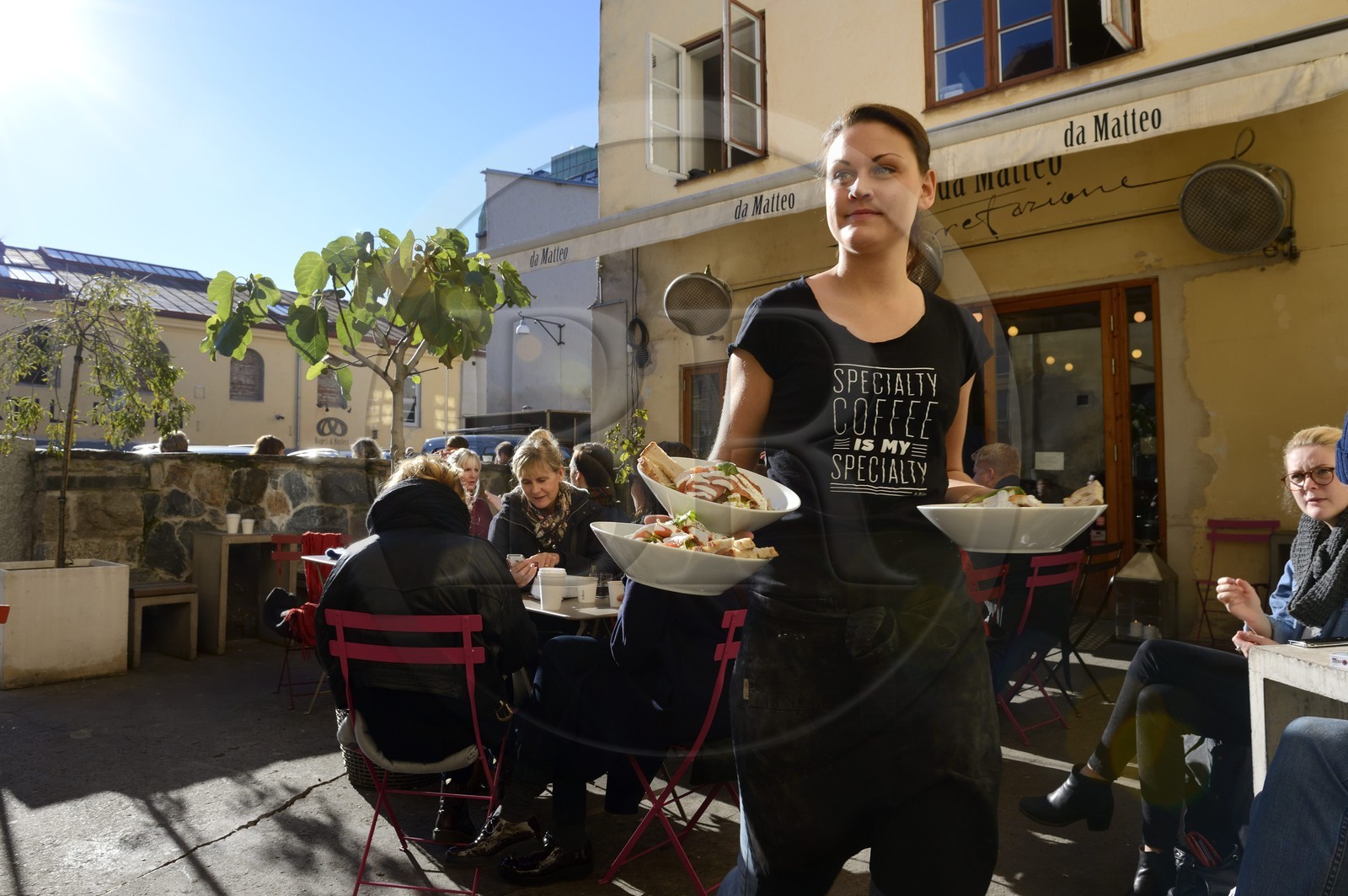 Suède, Västra Götaland, Göteborg (Gothenburg), Café Da Matteo