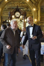 France, Paris, gare de Lyon (train station), restaurant Le Train bleu, Gilles Pudlowski