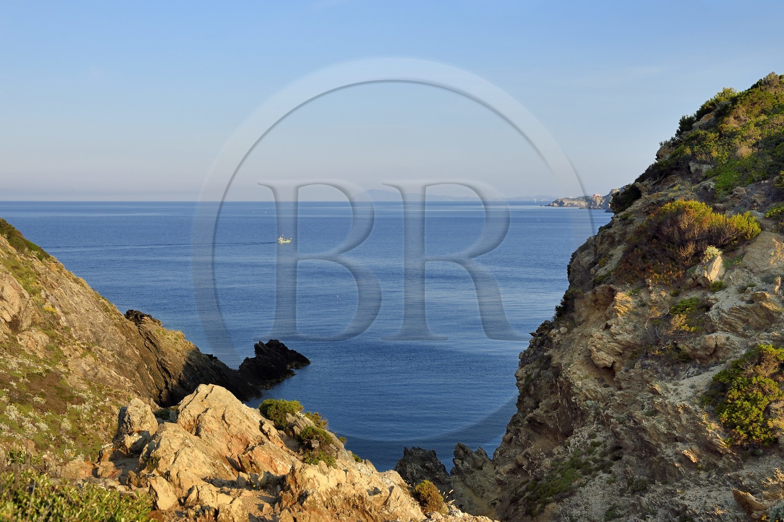 France, Var, Iles d'Hyeres, Parc National de Port Cros (National park of Port Cros), Porquerolles island, the southwest coast to the Gorge du Loup